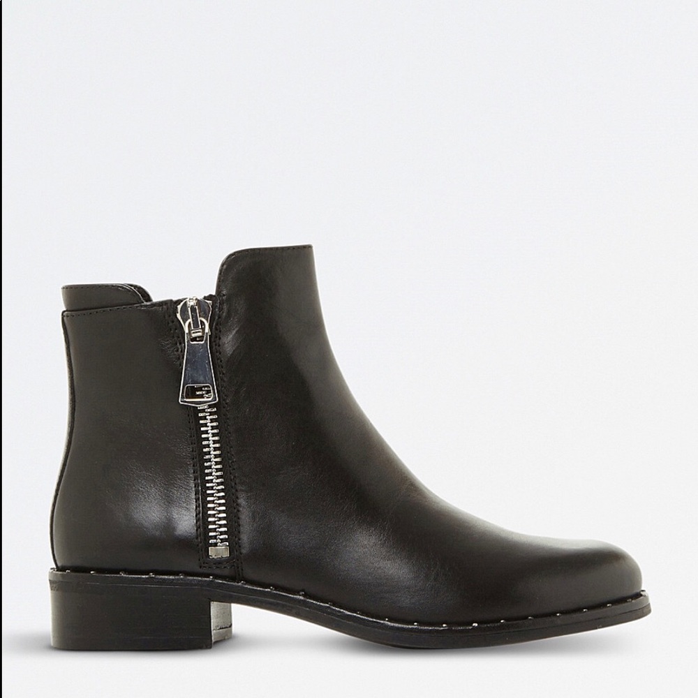 Steve Madden Lanna Black Leather Boots